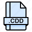 cdd, file, file extension, file format, file type 