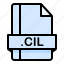 cil, file, file extension, file format, file type 