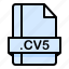 cv5, file, file extension, file format, file type 