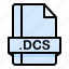 dcs, file, file extension, file format, file type 