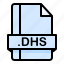 dhs, file, file extension, file format, file type 