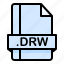 drw, file, file extension, file format, file type 