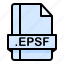 epsf, file, file extension, file format, file type 
