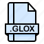 file, file extension, file format, file type, glox 