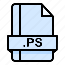 file, file extension, file format, file type, ps
