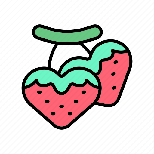 Diet, healthy, strawberries, strawberry, vegan, veggie icon - Download on Iconfinder