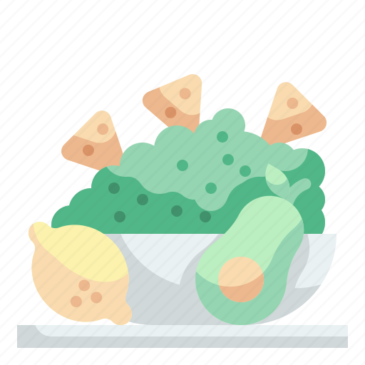 Guacamole, snack, nachos, vegetarian, healthy icon - Download on Iconfinder