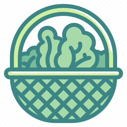 Basket, vegetables, vitamins, salad, organic icon - Download on Iconfinder