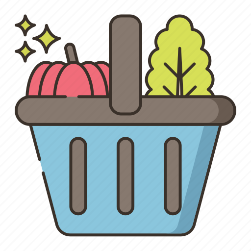 Fresh, produce, organic, natural, vegetable, lettuce, pumpkin icon - Download on Iconfinder