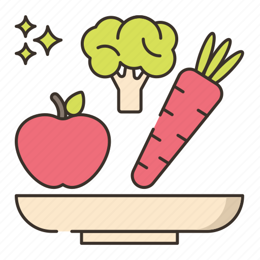 Raw, food, vegetable, fruit, meal icon - Download on Iconfinder