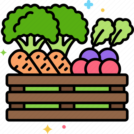 Crate, vegetables, organic, fruit, food icon - Download on Iconfinder