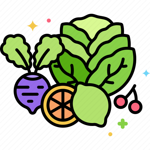 Fresh, food, vegetable, fruit, green, beet, lemon icon - Download on Iconfinder