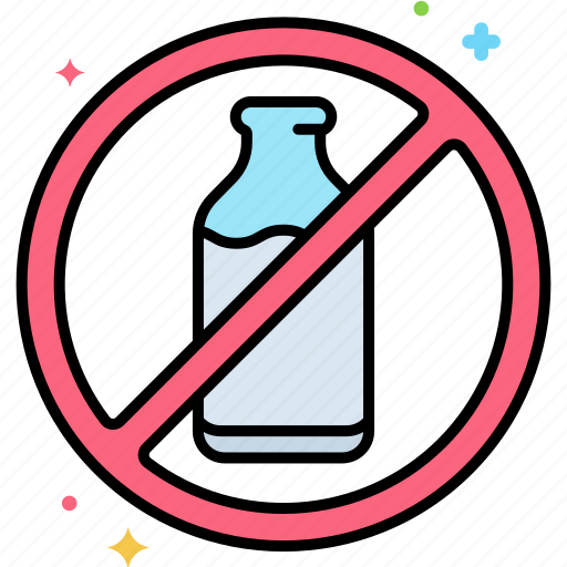 Lactose, non-dairy, lactose free, label icon - Download on Iconfinder