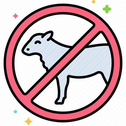 No, lamb, meat, sign, tag, no meat icon - Download on Iconfinder