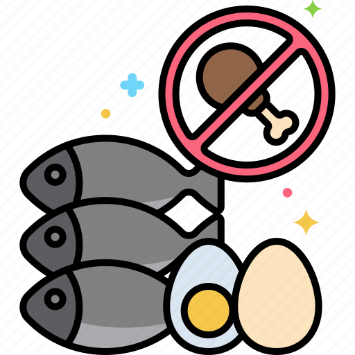 Pescatarian, dietary, eggs, fish, seafood icon - Download on Iconfinder