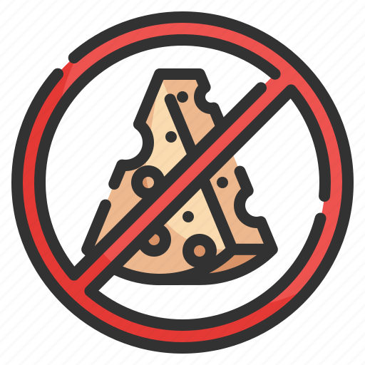 Cheese, no, free, prohibited, butter icon - Download on Iconfinder