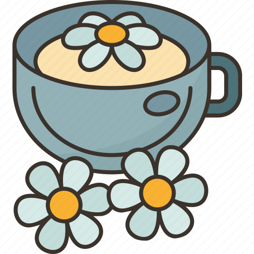 Chamomile, flower, tea, herbal, drink icon - Download on Iconfinder