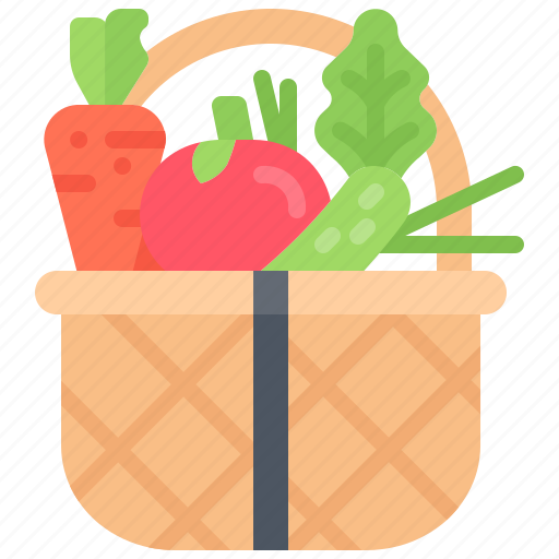 Basket, cucumber, tomato, carrot, food, vegetable, shop icon - Download on Iconfinder