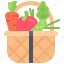 basket, cucumber, tomato, carrot, food, vegetable, shop 