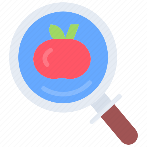 Search, magnifier, tomato, food, vegetable, shop icon - Download on Iconfinder