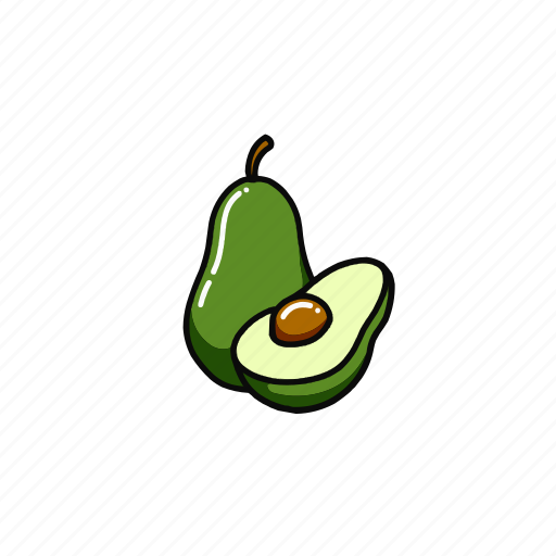 Avocados, fresh, fruits, organic, healthy, food, plant icon - Download on Iconfinder