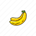 bananas, fruits, fresh, food, healthy, organic, plant