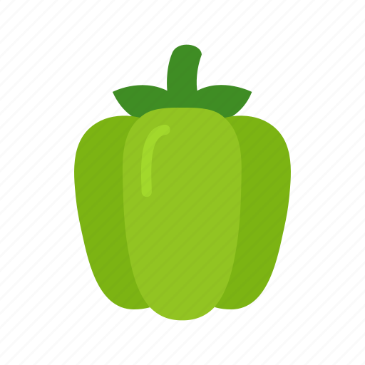 Colour, cooking, food, garden, green, pepper, vegetable icon - Download on Iconfinder