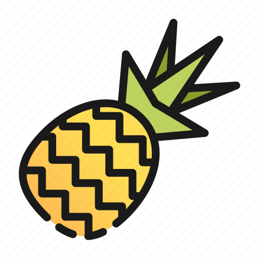 Cook, dessert, fruit, healthy, kitchen, pineapple, yellow icon - Download on Iconfinder