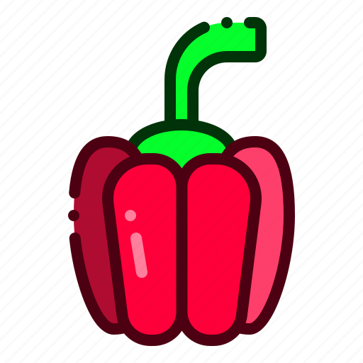 Food, vegetable, paprika, capsicum, bell pepper, pepper icon - Download on Iconfinder