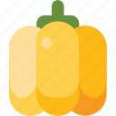 bell, food, pepper, vegetable, yellow