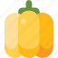 bell, food, pepper, vegetable, yellow 