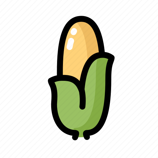 Corn, food, healthy, ingredient, vegan, vegetable icon - Download on Iconfinder