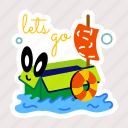 lets go, water travel, water transport, watercraft, sea travel