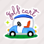 golf car, golf cart, golf transport, golf vehicle, gold buggy 