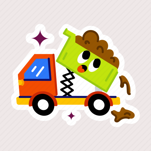 Dump truck, tipper truck, dumper, garbage truck, dumper lorry icon - Download on Iconfinder