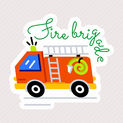 Fire brigade, fire truck, rescue truck, emergency truck, fire rescue icon - Download on Iconfinder
