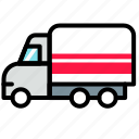 truck, transport, logistics, delivery