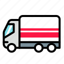 truck, vehicle, delivery, shipping