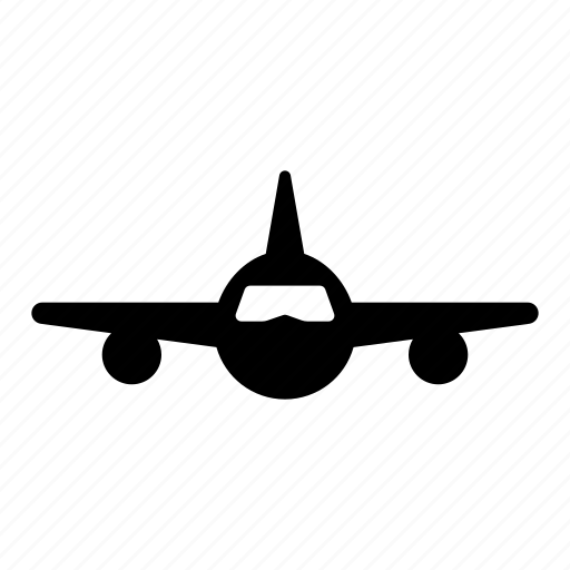 Air, plane, front, view, airplane, flight, travel icon - Download on Iconfinder