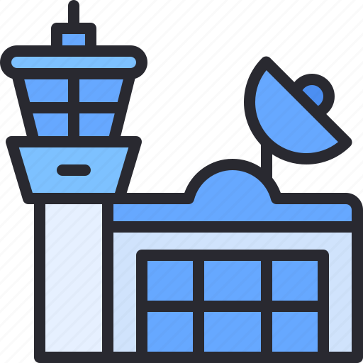 Airport, control, tower, air, traffic, transportation, building icon - Download on Iconfinder