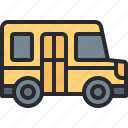 bus, school, transportation, vehicle