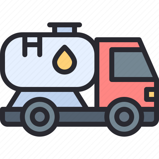 Oil, truck, fuel, petroleum, tank icon - Download on Iconfinder