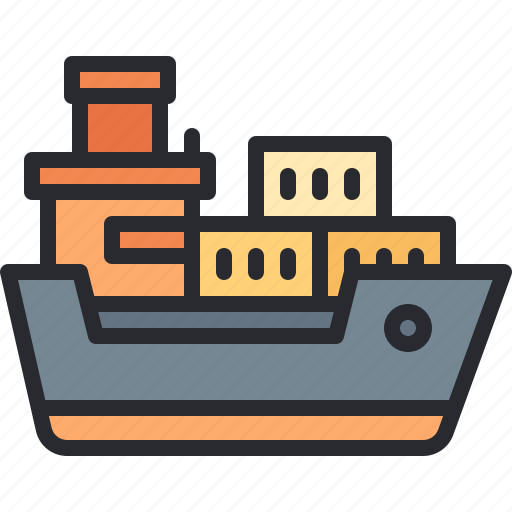 Ship, cargo, vessel, logistics icon - Download on Iconfinder