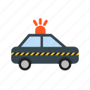 automobile, car, police, police man, siren, transport, vehicle