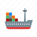 cargo, container, logistics, port, sea, ship, shipping