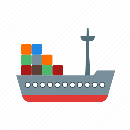 Cargo, container, logistics, port, sea, ship, shipping icon - Download on Iconfinder