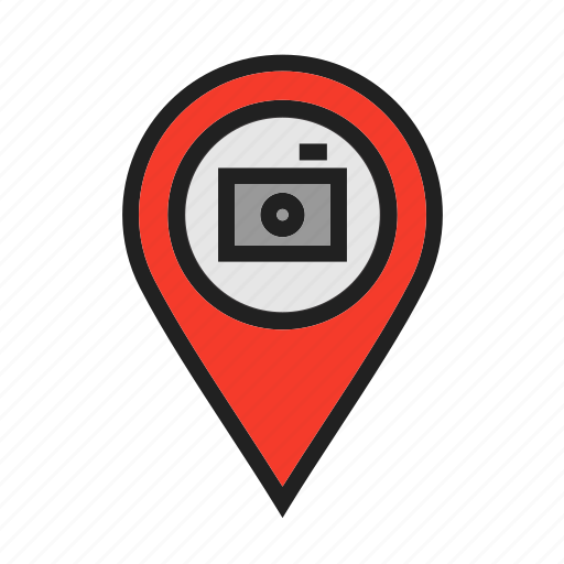 Camera, location, map, photography, pin, venue icon - Download on Iconfinder