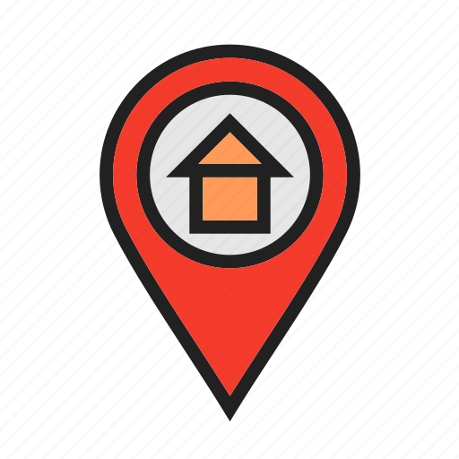 Home, house, location, map, pin, residential, venue icon - Download on Iconfinder
