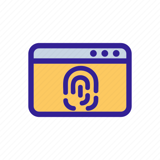 Biometric, fingerprint, identification, security, technology, verification, web icon - Download on Iconfinder