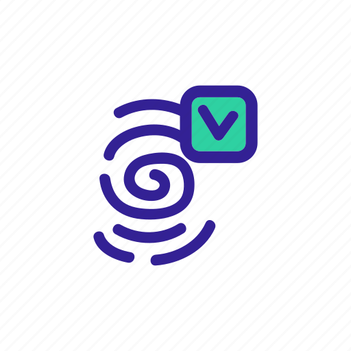 Access, approve, approved, biometric, check, checkbox, verification icon - Download on Iconfinder